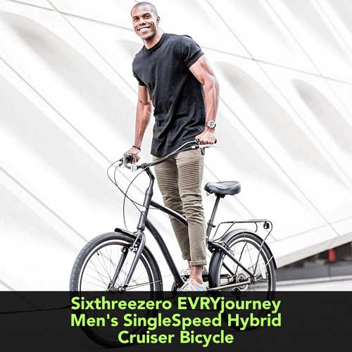 Sixthreezero EVRYjourney Mens Single Speed Hybrid Cruiser Bicycle