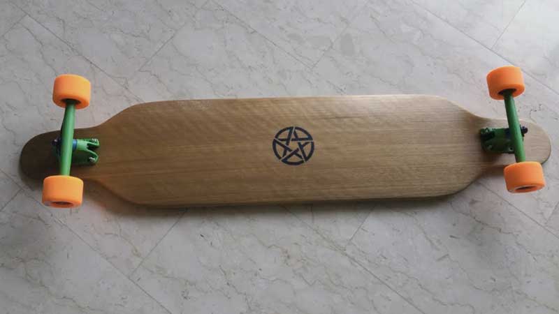 Wooden Fiberglass Longboard