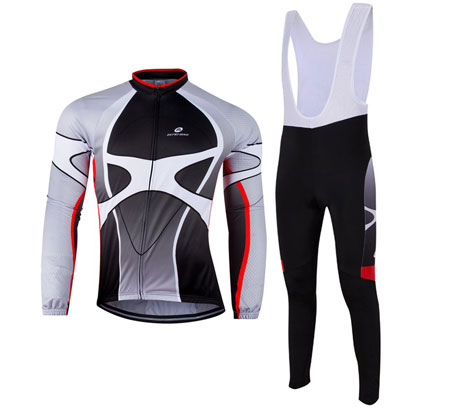 ZEROBIKE Outdoor Breathable Sports Long Sleeve Cycling Jersey for Men