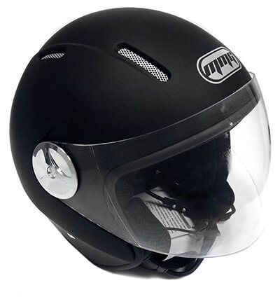 Motorcycle Scooter PILOT DOT Open Face Helmet