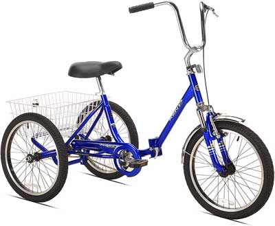 KENT Adult Three Wheel Bike with Folding Frame