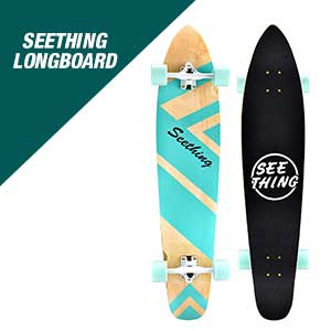 Seething 42 Inch Longboard Skateboard Complete Cruiser