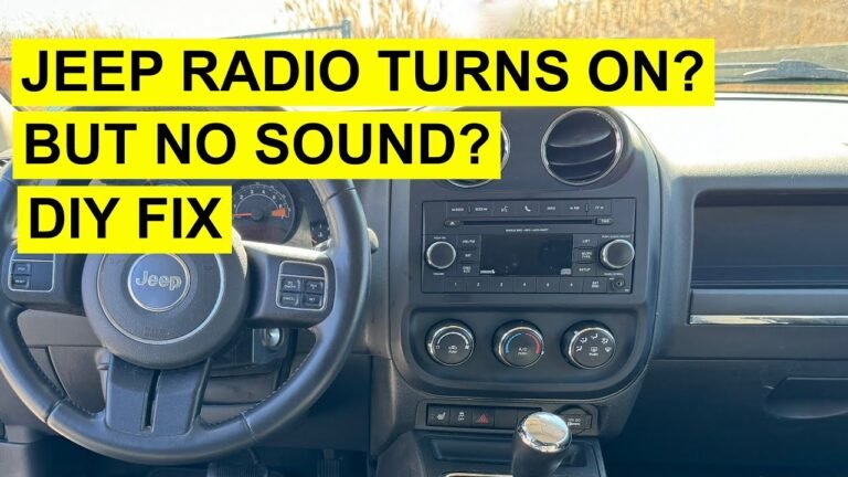 2011 Jeep Patriot Radio Problems