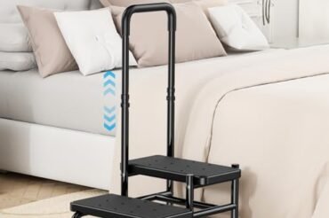 Bed Steps For The Elderly: Secure, Adjustable Handrails for Safe Access