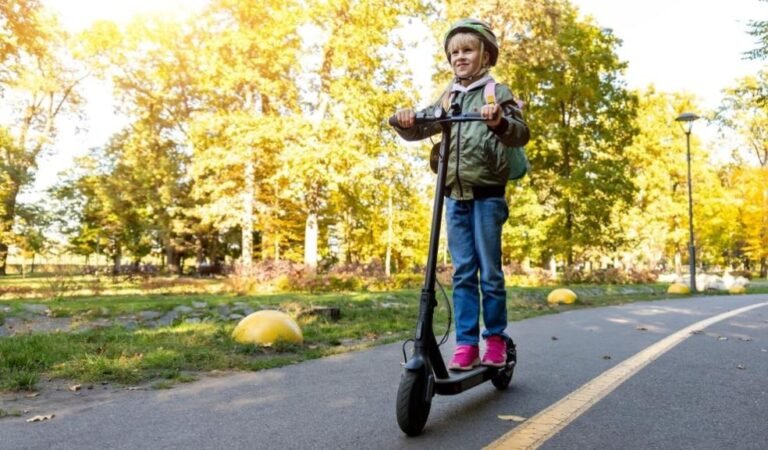 Can a Child Ride an Electric Scooter on the Pavement