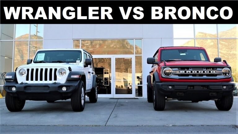 Ford Bronco Sport Vs Jeep Wrangler