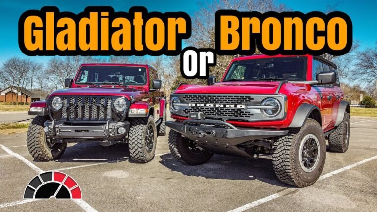 Ford Bronco Vs Jeep Gladiator