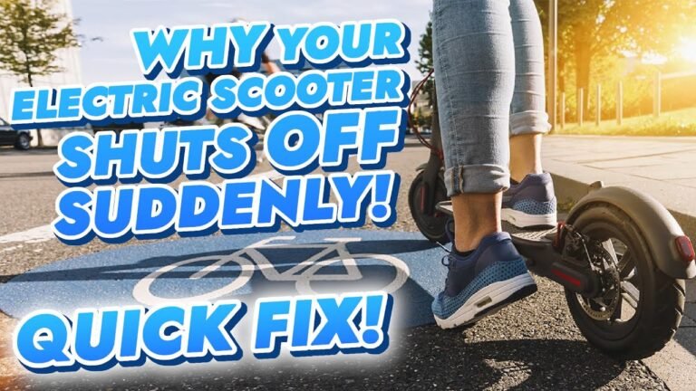 How To Fix Electric Scooter Shut Down While Riding