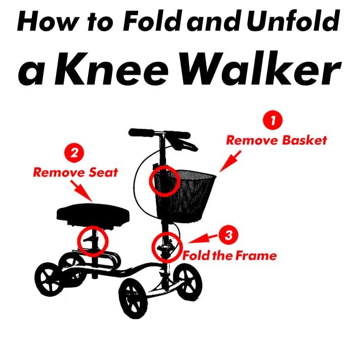 How To Fold A Knee Scooter