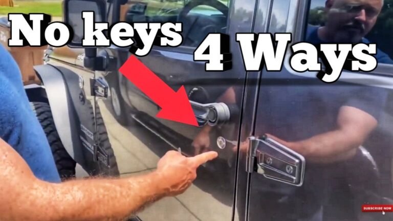 How to Open Jeep Wrangler Door Without Key