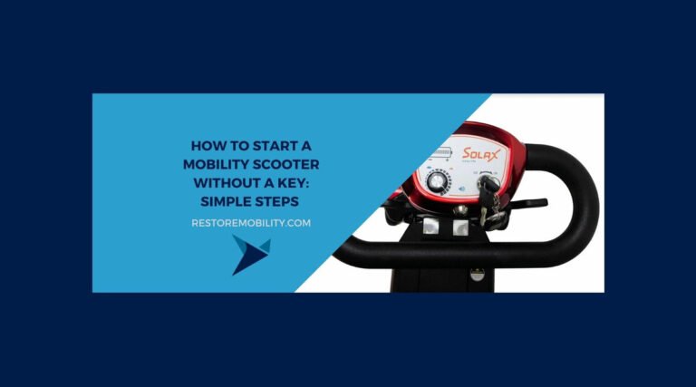 How To Start A Mobility Scooter Without A Key