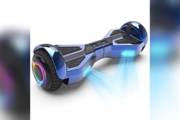 Starship Electric Hoverboard Review: Chrome Blue Self-Balancing Scooter