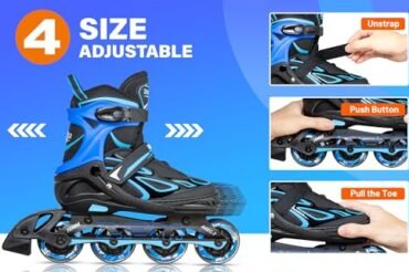 2PM Sports Vinal Girls Inline Skates Review: Flashing Pick