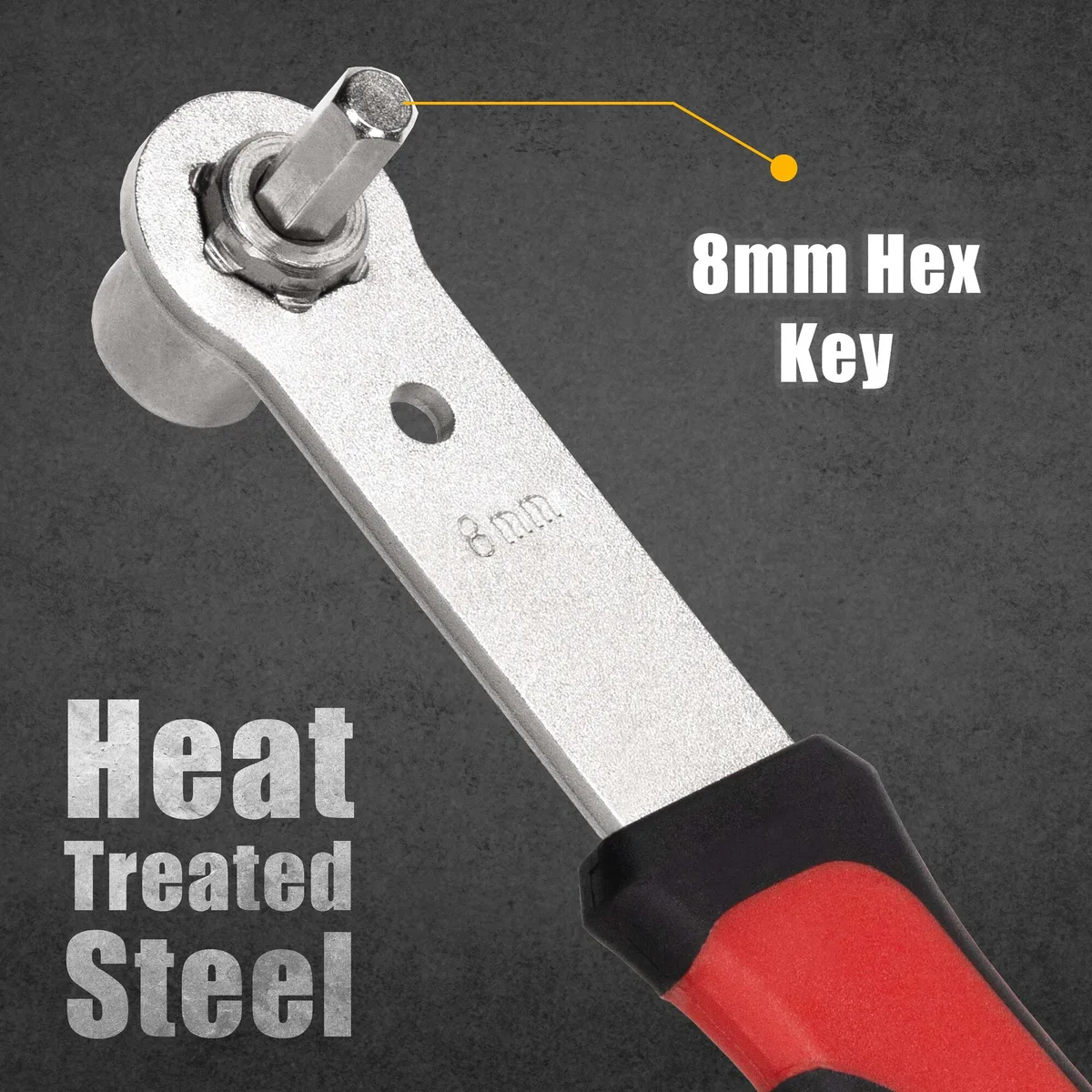 8mm hex crank bolt interface