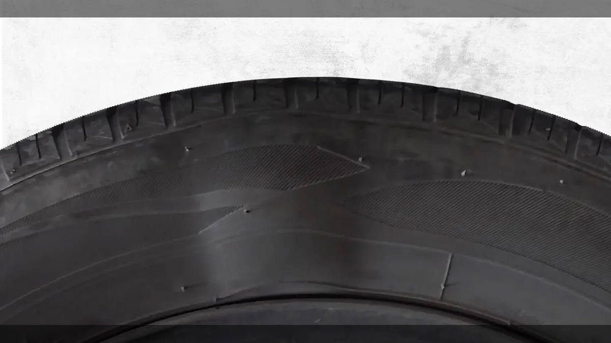 Apollo City tire sidewall bulge