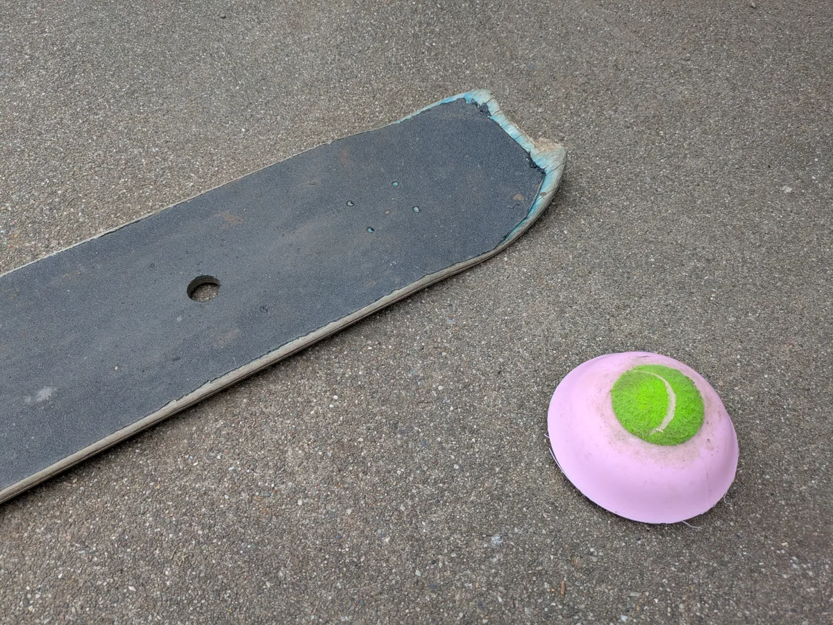 axle bent visible wobble check