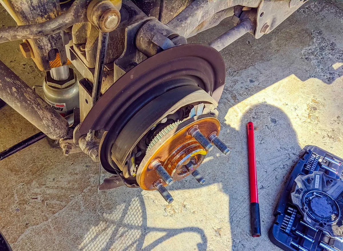 bent scooter axle