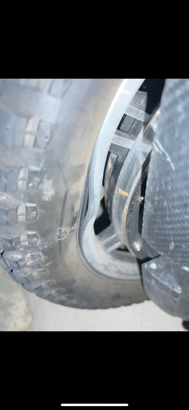 bent scooter rim