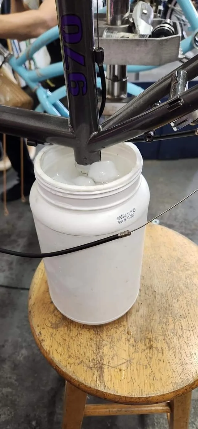 bicycle grease on seat post