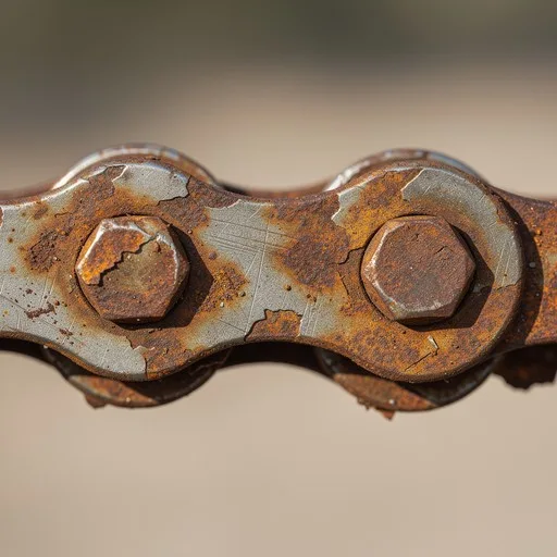 bike chain pitting vs surface rust