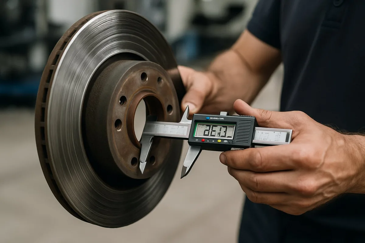 brake rotor thickness measurement