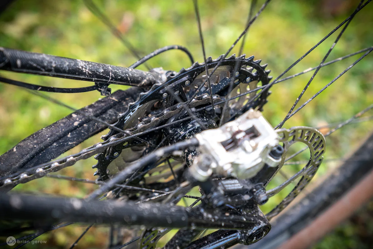 chain jammed between cassette and frame