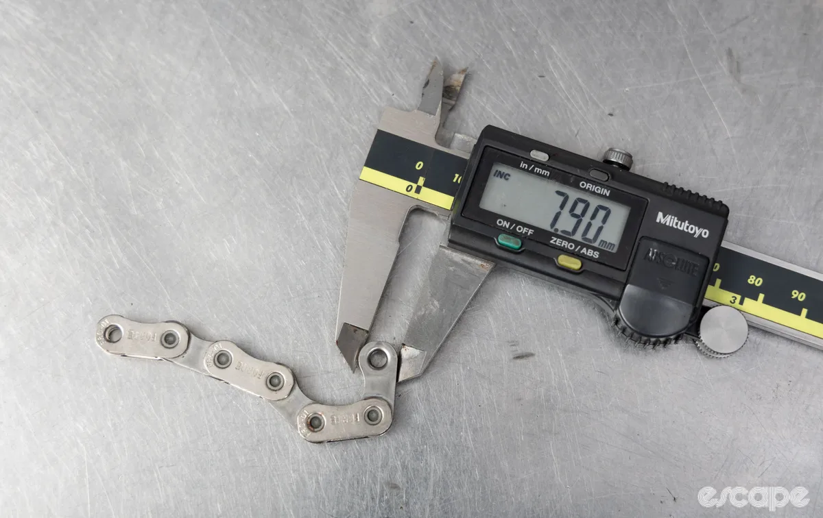 Chain wear measurement