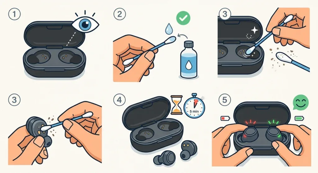 charging contacts cleaning