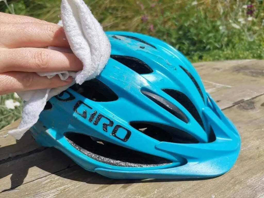 cleaning helmet shell