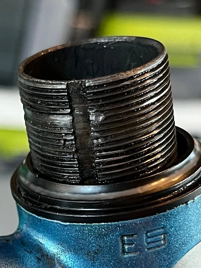 compression bolt stripped threads