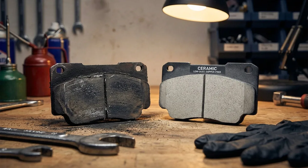 contaminated brake pads