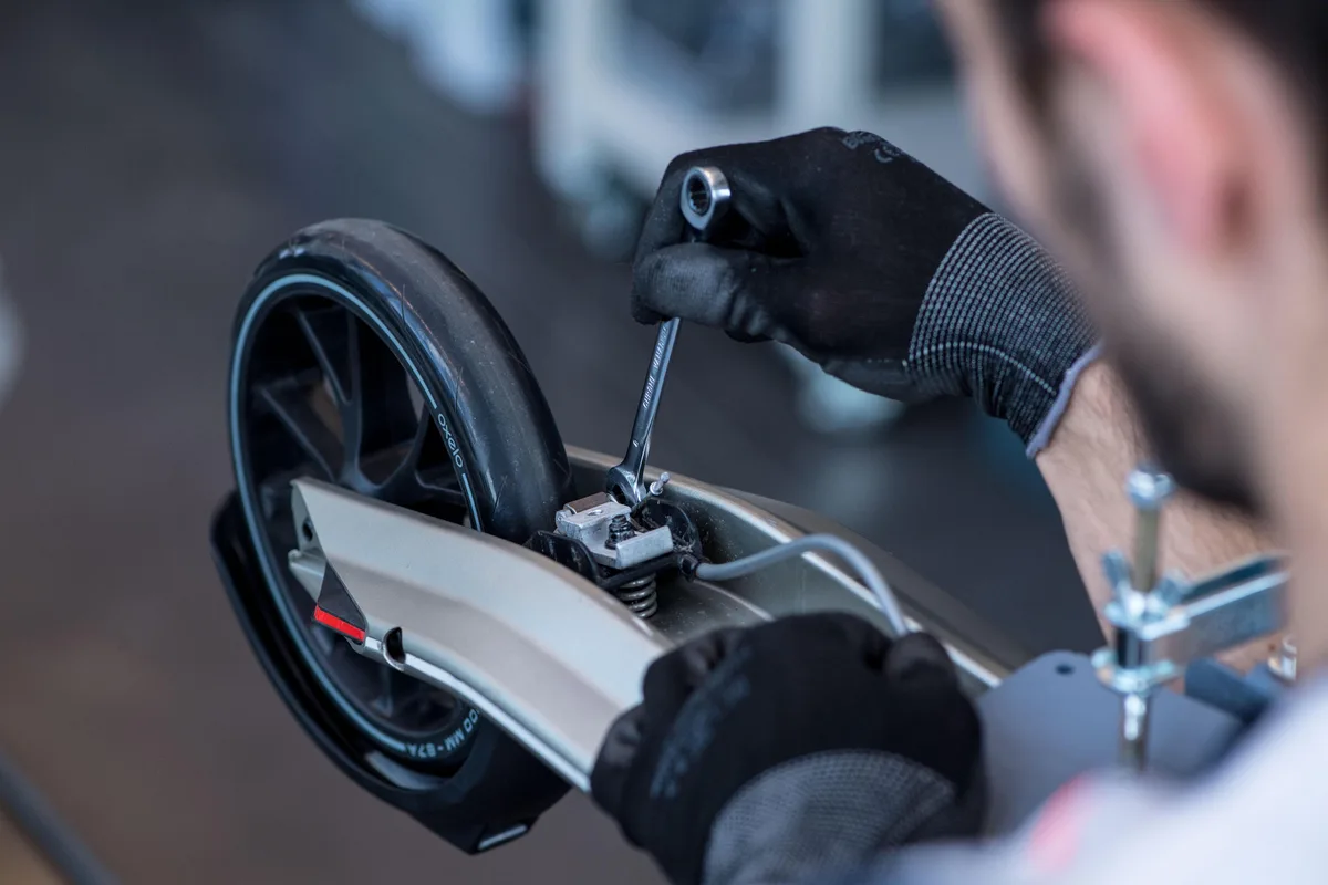 cracked brake cable housing