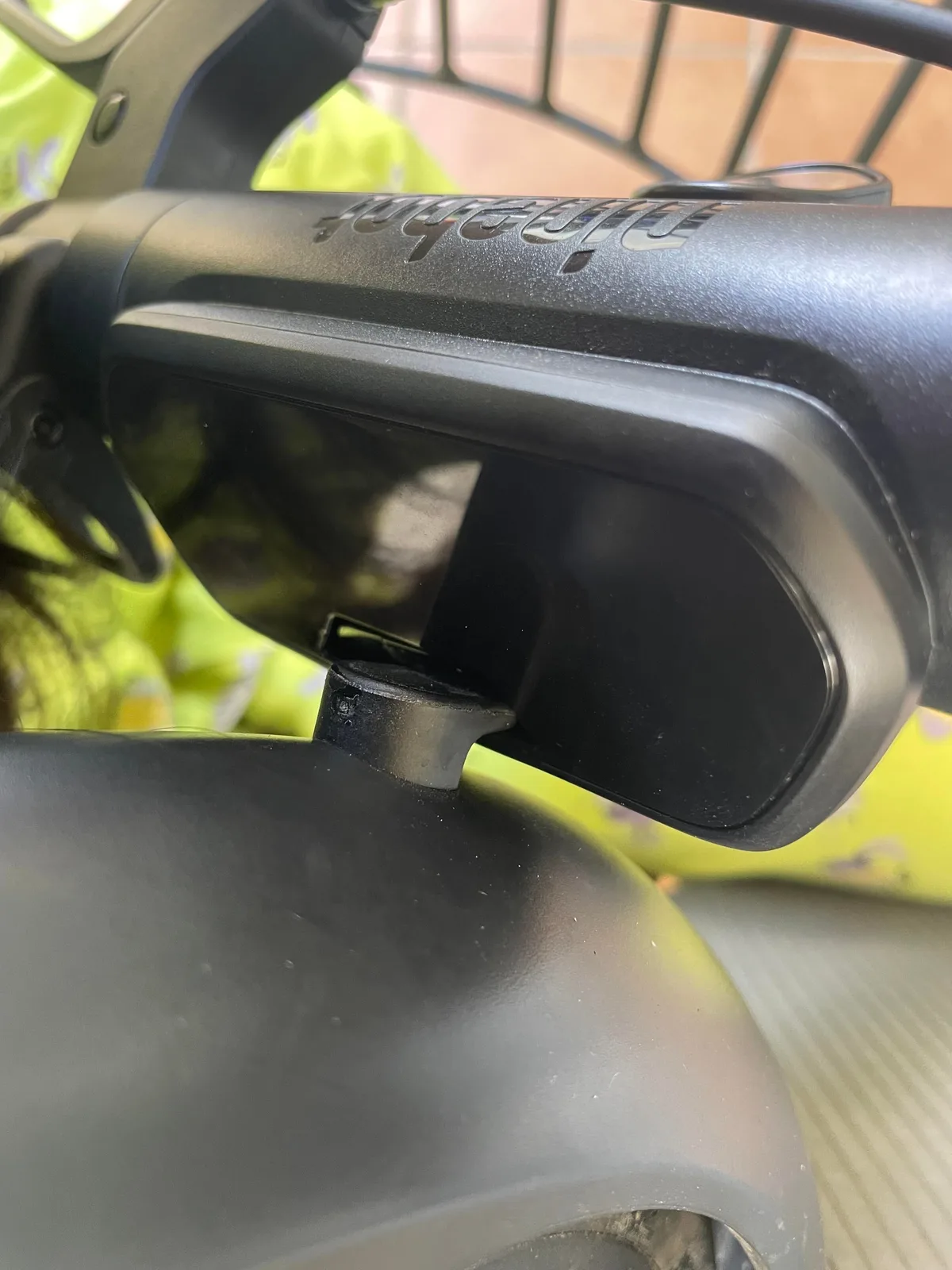 Debris in hinge joint