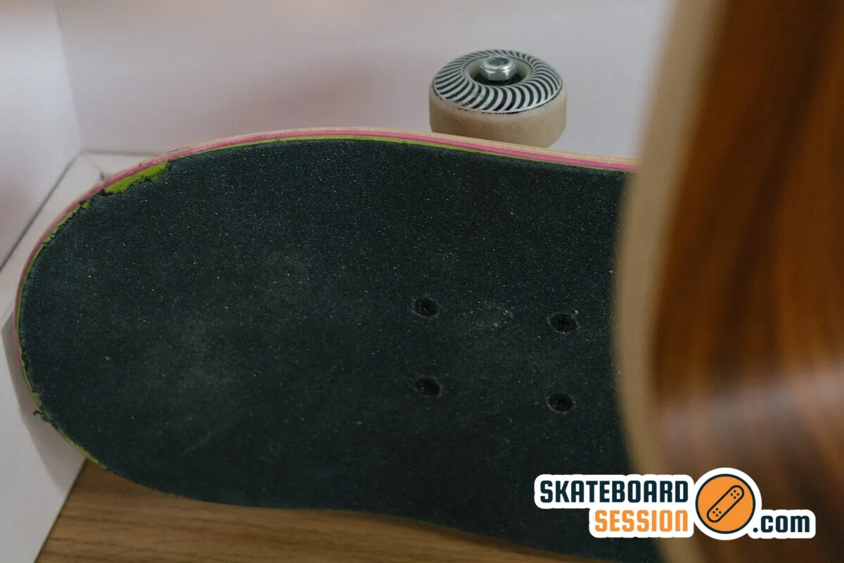 delaminated skateboard deck