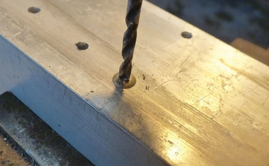 drilling out scooter deck rivets