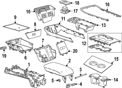 Equinox center console backup slot