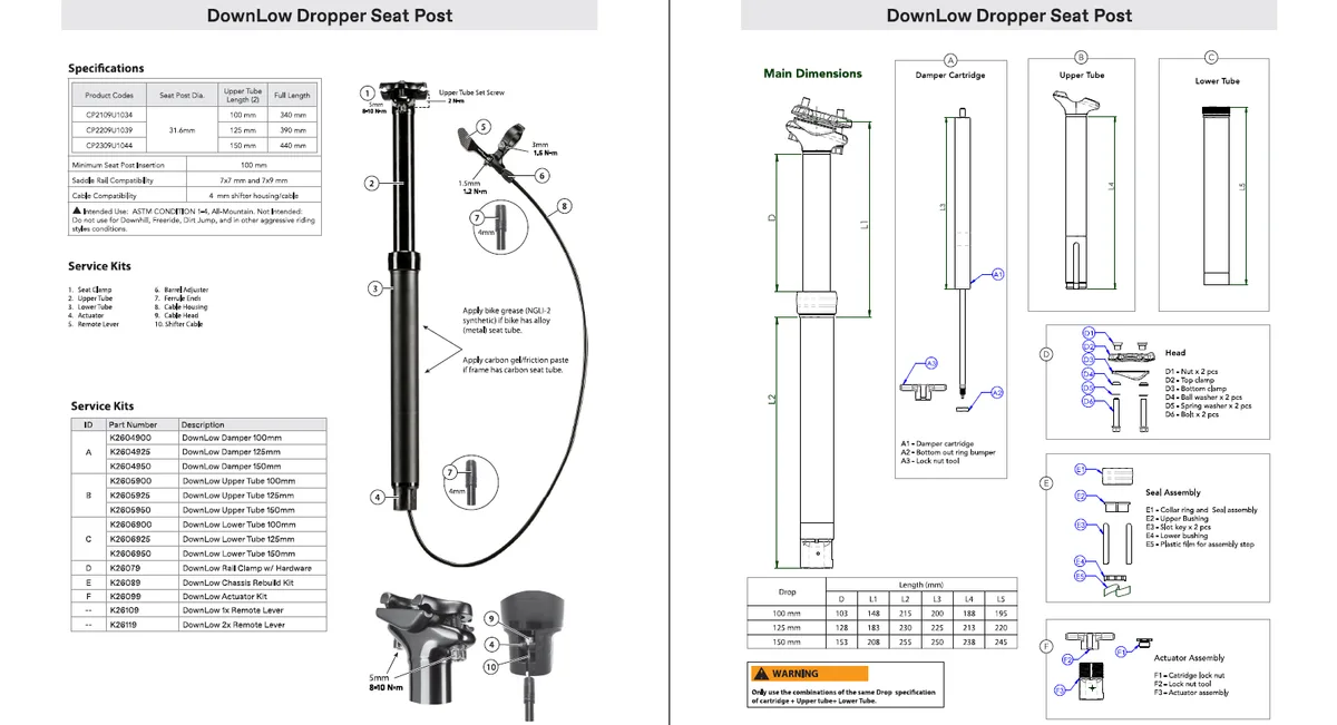 frame seat tube inner diameter