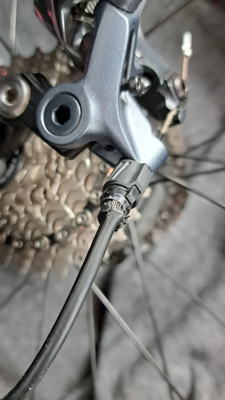 frayed shift cable