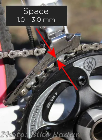 front derailleur cage height