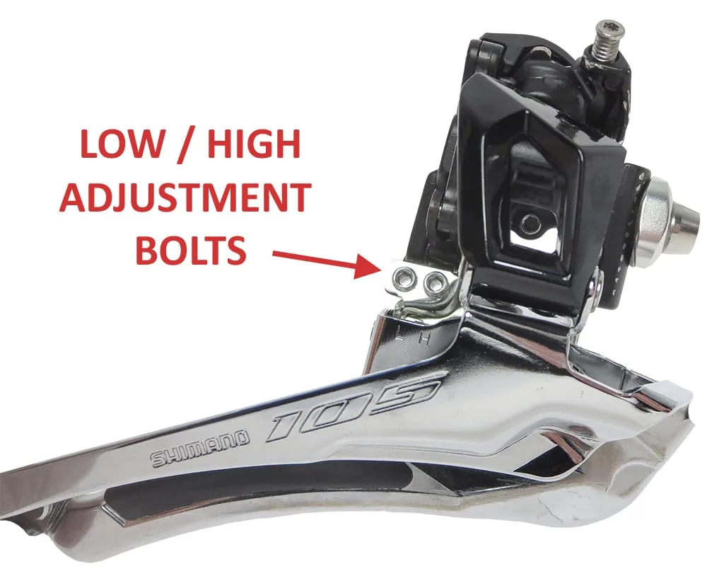 front derailleur limit screws