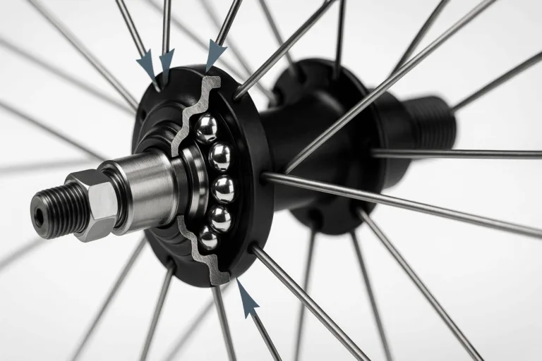 front hub bearing play