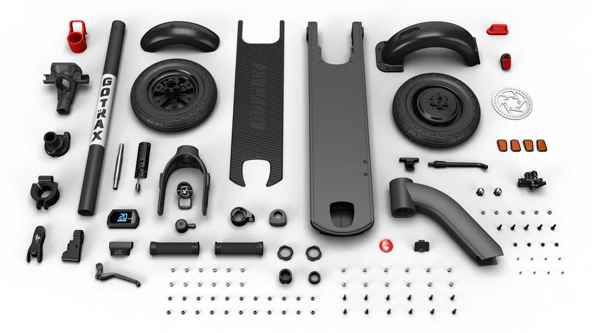 GoTrax G4 folding mechanism parts