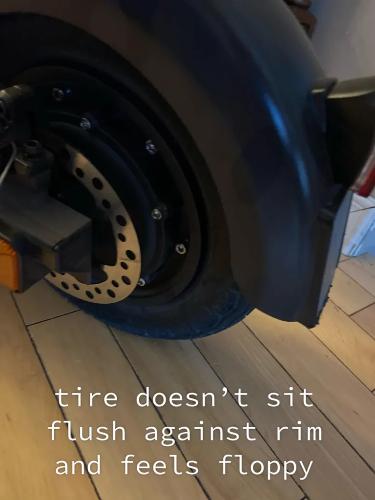 GoTrax G4 tire problem
