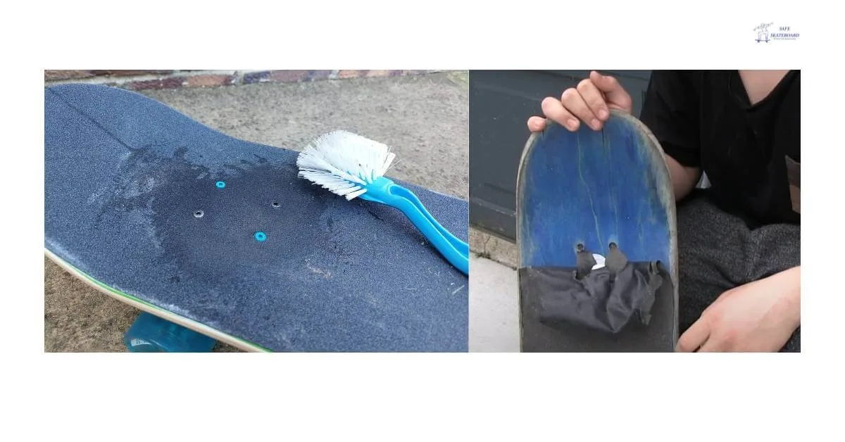 Grip tape residue