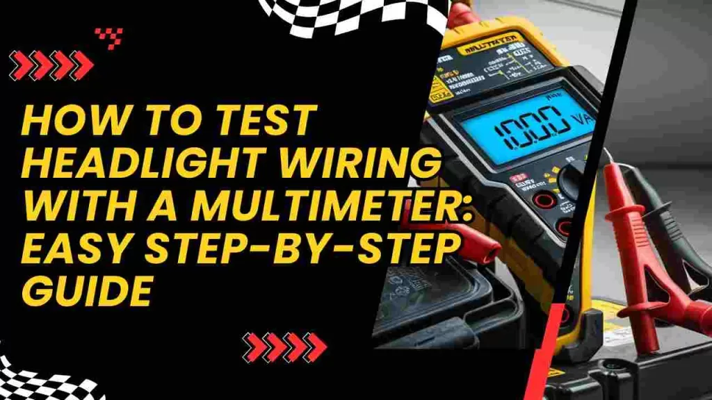 headlight wiring multimeter measurement