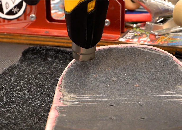 heat gun grip tape repair