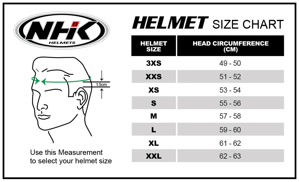 Helmet sizing