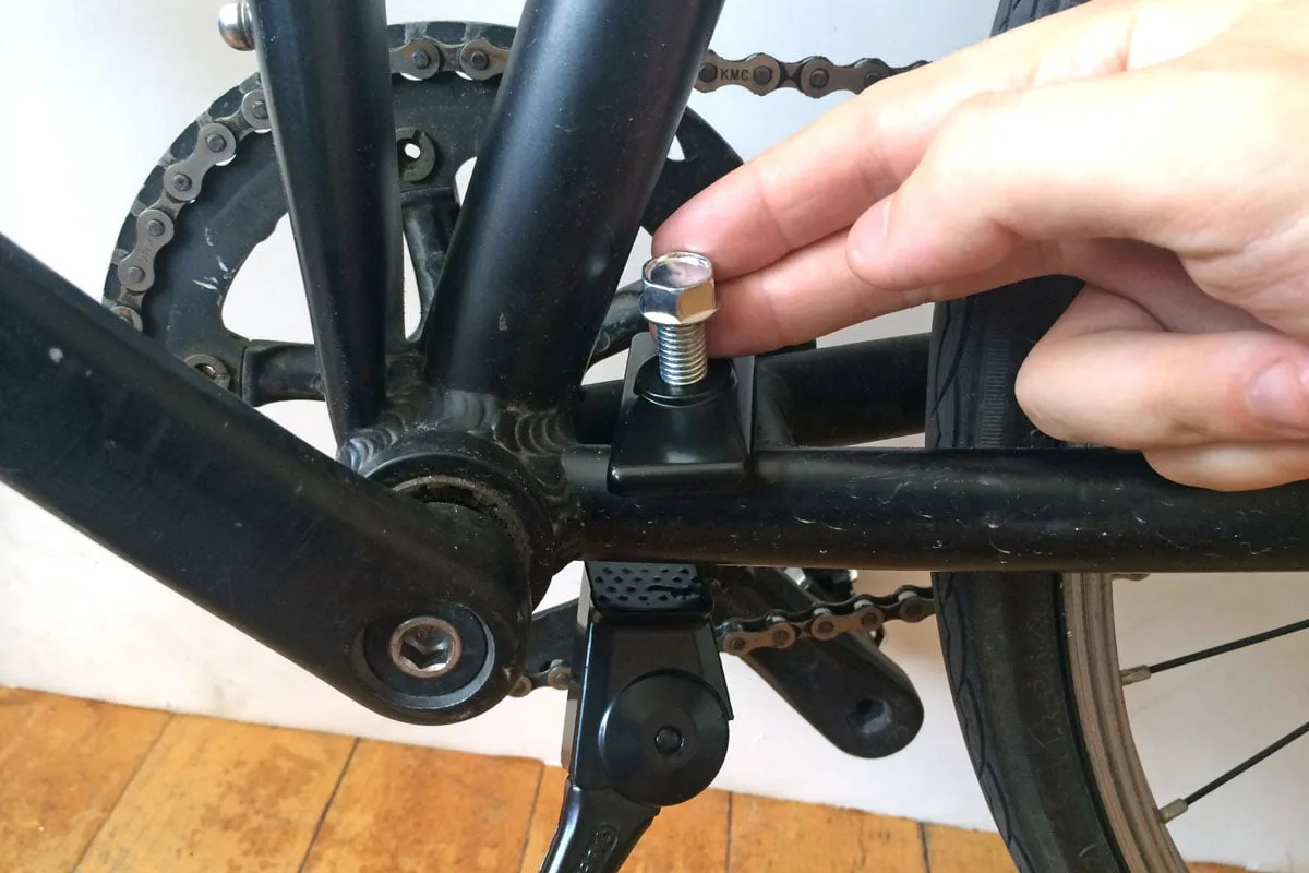hex bolt on bicycle kickstand
