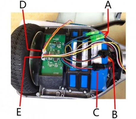 hoverboard red light blink pattern