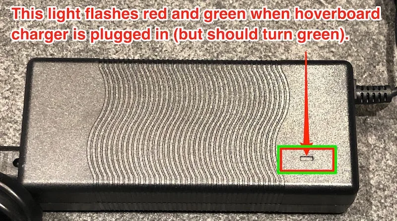 hoverboard won't charge fully